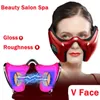 Face Massager Smart 6 Mode Skin Care EMS Red Blue Light Slimming Instrument Vibrator V Shaped Beauty Health 230303