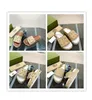 2023 Nouvelles diapositives de créateurs de toile brodées de mode pour femmes glissent sur des pantoufles filles sandales à plateforme couvertes de toile grande taille 35-44