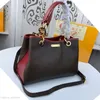 Moda donna borse a tracolla in vera pelle designer imitazione lusso fiore marrone borse lady tote milionario borsa