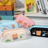 قلم رصاص حقائب كبيرة سعة كبيرة Zipper Case Kawaii Pencilcase Pen School Case Supplies Pencil Bag Box Pencils Pouncyery J230306