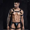 Mannen G Strings Heren Sexy Nylon Bdsm Body Bondage Harnas Set Mannelijke Elastische Erotische Ondergoed Borst Bandjes Gay kostuum Night Clubwear