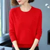 Dames truien vrouwen truien lente herfst herfst lange mouw o-neck geborduurde gebreide trui pullovers van middelbare leeftijd moeder trui w2365 230306