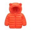 Coat Autumn And Winter Girls Candy Color Children's Thin Down Cotton Clothes Boys Short Hooded Baby Infant