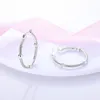 925 argent Fit Pandora boucles d'oreilles cristal mode femmes bijoux cadeau clous d'oreille pavé lien boucle d'oreille mode Pendientes Festival cadeau