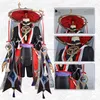 Costumes de anime Genshin Impact Cosplay Vem Wig Scaramouche Cosplay Come Genshin Impact Come Wig Full Set Without Cap Z0301