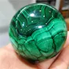 Decorative Figurines Natural Gems Malachite Real Crystals Spheres Chakras Healing Ball Malakite Jewelry Stones Mineral Collection Reiki