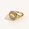 % 60 indirim 2023 yeni orijinal altın kaplama için yeni lüks yüksek kaliteli moda takı açılış çifte elmas kakma mizaç basit yüksek versiyon yüzüğü kadın