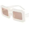Óculos de sol novos óculos de sol retrô unissex duplo feixe anti-UV espetáculos retângulo Eyewear Hollow Projeto ornamental