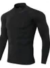 Men's T Shirts Quick Dry Running Shirt Men Bodybuilding Sport T-shirt Long Sleeve Compression Fitness Rashgard Tight