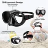 Goggles Findway Kids Diving Goggles Big Frame Leak Mask مع غطاء الأنف 180 منظرًا واسعًا للسباحة للطفل 4 14age L230303