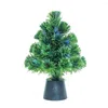 Decorazioni natalizie Mini USB Fibra Albero Decorazione 30 cm PVC Fai da te Desktop Decorazioni per la casa Gif per bambini