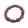 Strand Red Sandalwood Ebony Barrel Bead Armband Retro Trä Buddha smycken 3 Modeller