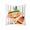Pillow Woodland Animal Cover Bear Forest Case Home Decorative For Chair Sofa Jungle Safari Party Supplies