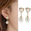 Dos Boucles D'oreilles JIOFREE Conception Simple Simulé Perle Oreille Bijoux Or Clip Sur Sans Percé Pour Les Femmes Haute Qualité Boucle D'oreille