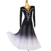 Stage Wear 2023 Performance Competition Dress Waltz Ballroom Dance Big Swing National Standard Costumes MQ306