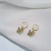 Hoop Earrings Brand Korean Fashion Acrylic Butterfly Shape Jewelry Small Fresh Sweet Drop Earring For Woman Cute Gifts