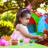 Dekorativa blommor mini bonsai växter dekorera barn leksaker hushåll krukut hus tillbehör barn
