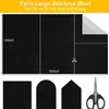 Curtain 13 IN 1 Blackout Blinds Foldable Portable Shade Window Cover Temporary Sun Protection AntiUV Home 230306