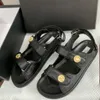 Baba Ayakkabı Tasarımcısı Bayan Halat Sandalet Comemore HookLoop Plaj Toka Kayış Yumuşak Kadın Düz Ayakkabı