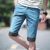 Pantaloncini da uomo Summer Tinta unita Seven Pants Casual Korean Slim Men