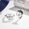 Usine en gros 2023 Nouveaux bijoux de mode de haute qualité de luxe pour bague en argent sterling conception d'oiseau de fleur intrépide bague d'amour pour hommes et femmes