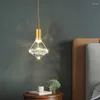 Pendelleuchten Luxus Diamant Kristall Lichter Nordic Restaurant Schlafzimmer Lampe Leuchte Suspension Dekoration Salon Hängen