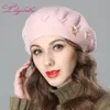 BeanieSkull Caps Liliyabaihe vrouwen muts Wol gebreide baretten caps nieuwste decoratie effen kleuren mode dame hoed 230306