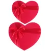 Gift Wrap Box Gift Wedding Treat Heart Boxes Favors Lid Duschar Brud Inslagning Presenterar smyckesförslag Dekorativ kartong Form 230306