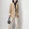 Women's Leather 2023 Spring Genuine Clothes Women's Medium And Long Sheepskin Korean Slim Fit Fashion Small Suit