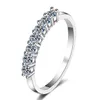 Wedding Rings 07 ct D Color VVS1 Clarity Platinum Plated Sterling Silver Band Engagement 230303