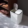 dual compartment garbage can