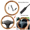 Steering Wheel Covers 38cm Car Heating Electric Cover Auto Accessories Automotive Heated