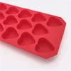 Formy do pieczenia 14 otworów romantyczne serce w kształcie serca 3D Forma czekoladowa Bakeware silikonowe ręcznie robione cukier