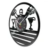 Orologi da parete Orologio da barista Pub Bar Barman Business Segno appeso Wine Guy Decorativo Cocktail Art Vintage Record