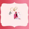 Porte-clés Kpop 1 pièces IVE porte-clés amour plongée acrylique pendentif Yujin Gaeul Wonyoung LIZ Rei Leeseo sac accessoires Fans cadeau