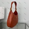 10A bolsa de ombro de qualidade de espelho de nível superior 1BC179 bolsa feminina HOBO bolsa de couro real bolsa de couro de bezerro designer de luxo bolsa de axila antiga média