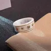 List do marki Pierścień ceramiki dla męskiej damskiej planety pierścionki projektant mody ekstrawaganckie listy marki pierścionek biżuteria kobiety ślub aa168