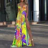 Party Dresses 2023 summer new leaf four-sided elastic dress Bohemian suspender strapless bra floor long skirt T230303