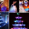 LED Ice Cubes Incandescente Party Ball Flash Light Luminoso Neon Wedding Festival Christmas Bar Bicchiere da vino Decorazione Forniture all'ingrosso