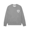 Womens Designer Hoodies Amis Pullover Shirt Sweatshirt Red Heart Graphic Hoodie 2023SS broderade par rund hals Loose