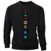 Męskie bluzy bluzy Dalaxy Eight Planet Men Universe Crewneck Bluza z kapturem Zimowa jesień polaru ciepłe wydrukowane sportowców