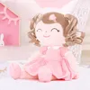 Plush dockor Gloveleya Baby Girl Gifts Fyled Toys Curls Princess Doll Toy Kids Gift Toddler 230303