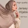 Sjaals Fashion Modal Cotton Jersey Hijab sjaal Lange moslim sjaals vlakte zachte tulband tie hoofd wraps voor vrouwen Afrika hoofdband 170x60cm 230306