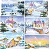 Gift Wrap Winter Snow Scenery Pet Special Oil Washi Tapes Journal Masking Tape Adhesive Diy Scrapbooking Stickers