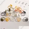 إعدادات المجوهرات 10pcs/lot di10 12 14 16 18 20 25 مم قابلة للتعديل ، قاعدة خاتم فارغة fitglass cabochons حجاب صينية صنع 1371