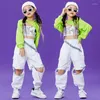 Stage Wear Kids Ballroom Hip Hop Dance Clothes Girls Tops Casual Pants Jazz Performance Clothing Catwalk Show Suit Rave DNV15481