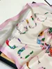 2023 SILK SCARF KVINNA SOMMER SILK Pannband Small Square All-Match Fashion Ladies High-End Thin 70-70cm