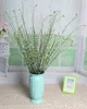 Dekorativa blommor 19 gaffel 90 cm konstgjorda pilblad falska plastträd knoppar gren Aquatic Green Plants Wedding Home Decoration