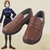 Anime kostuums nieuwe anime jujutsu kaisen nobara kugisaki cosplay schoenen pruik bruin laarzen pruik vrouwen rollenspel pruik Halloween pakken accessoires putten z0301