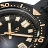 Wristwatches Tuna 6105 Diver Watch Men NH35 Automatic Mechanical Sports 46mm Black Stainless Steel Luminous Clocks Homage SKX007